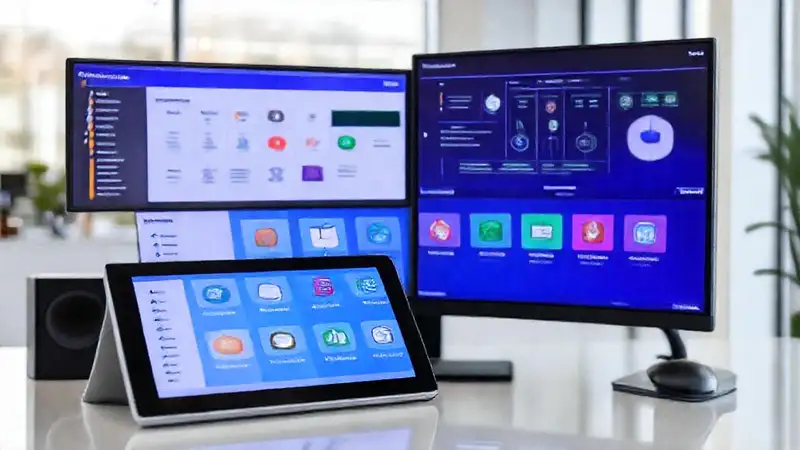 Espacio de trabajo moderno y digital