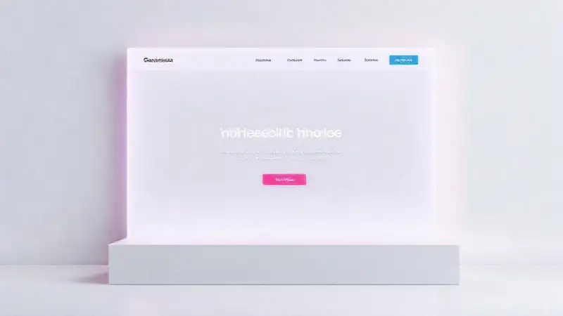 Mockup web minimalista