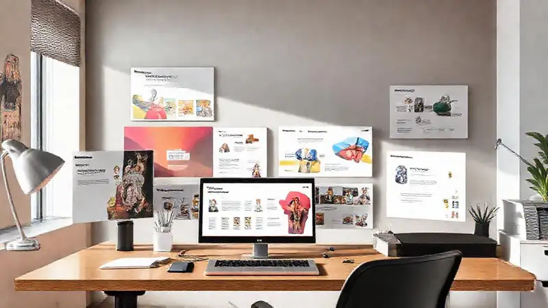 Oficina moderna: diseño creativo y profesional