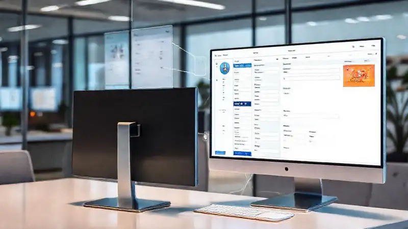La oficina moderna es digital y profesional
