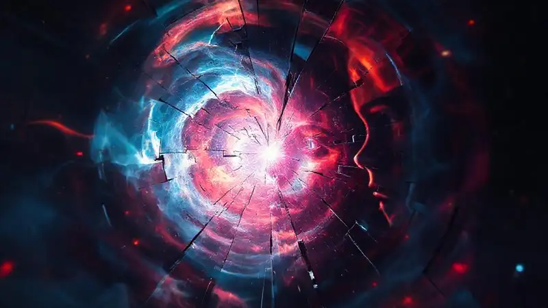 Una escena cinematográfica onírica y vibrante