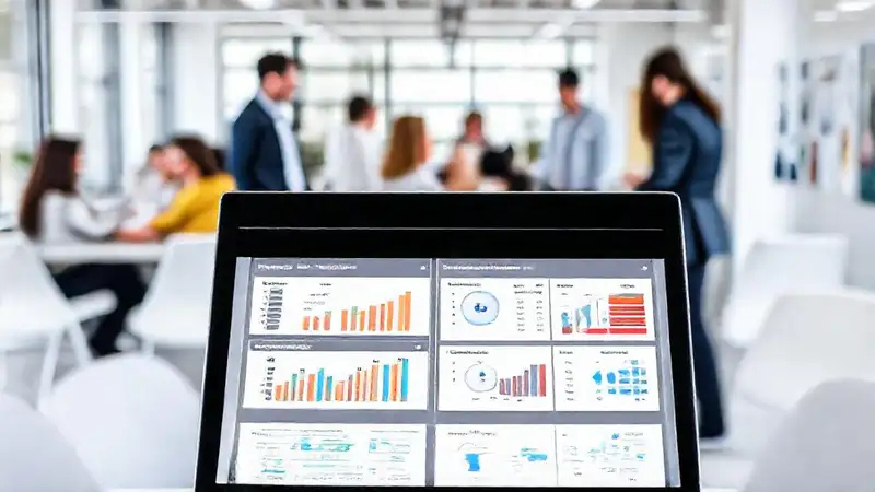 Oficina moderna colaborativa y profesional