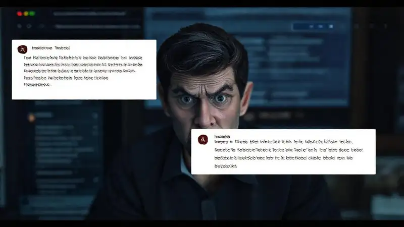 Usuario frustrado con interfaz web defectuosa