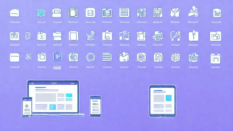 Iconos web modernos ofrecen diseño adaptable