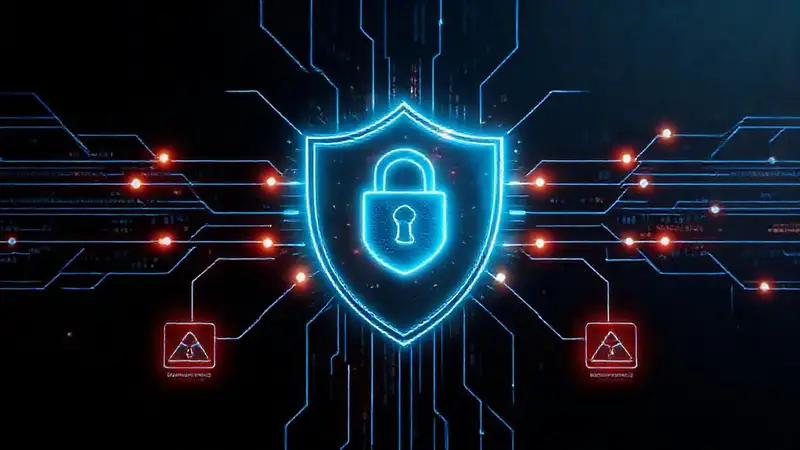 Un escudo digital protege la amenaza virtual