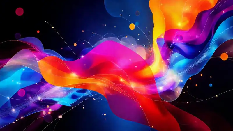 Arte digital vibrante y en movimiento