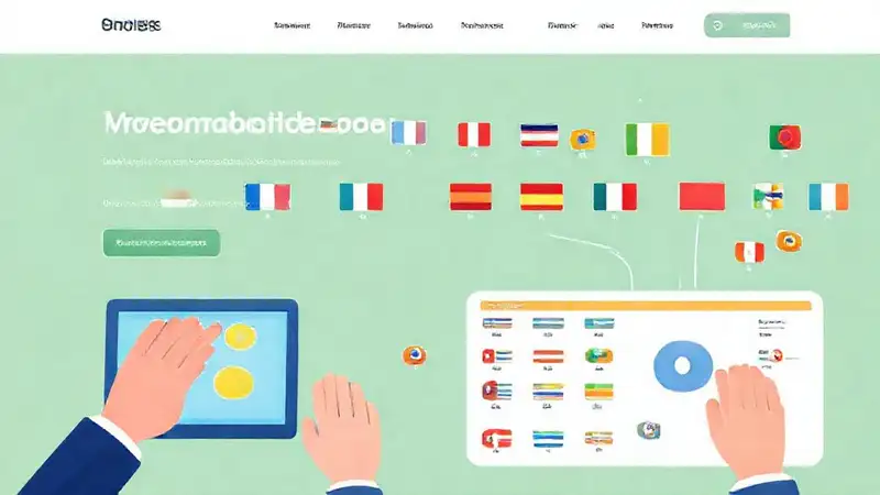 Una interfaz digital traduce idiomas con alegría