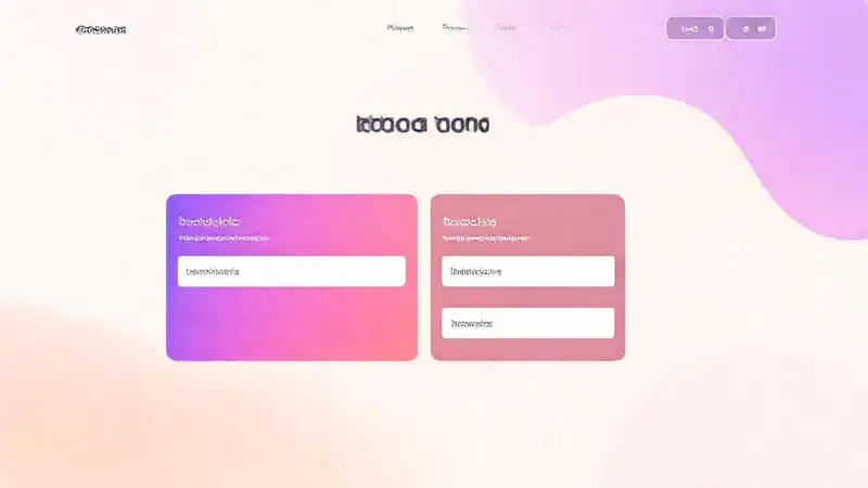Interfaz web moderna, diseño vibrante y limpio