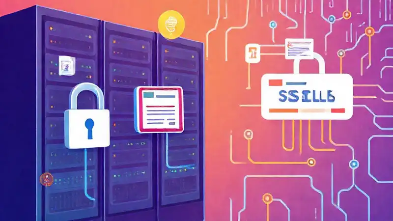 Seguridad digital: iconos y conexiones protegidas