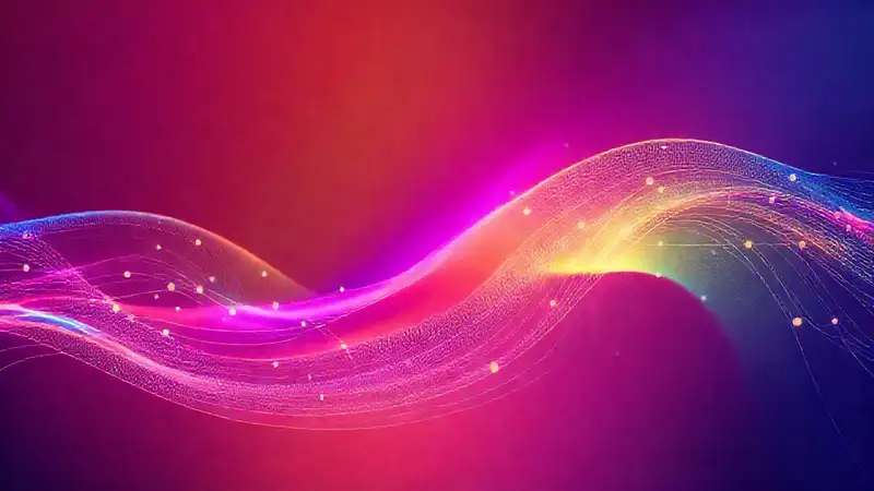 Compresión de datos digital, visualmente futurista
