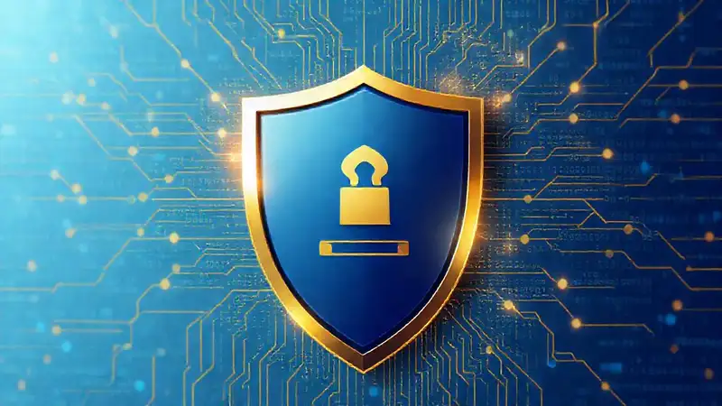 Seguridad digital ilustrada con diseño profesional