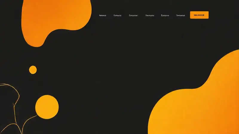 Sitio web minimalista en tonos ochre