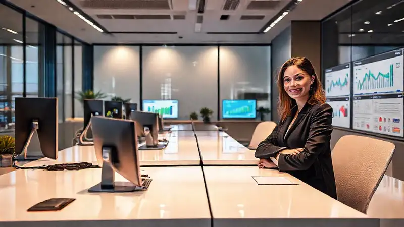 Oficina moderna: diseño profesional y digital