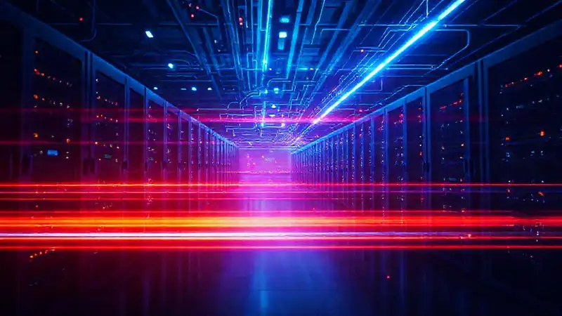 Redes tecnológicas abstractas, visualmente dinámicas
