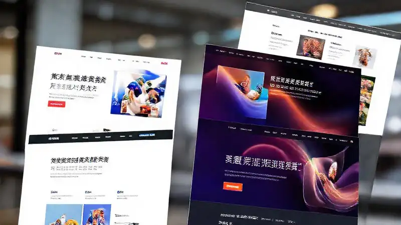 Interfaz web moderna, diseño vibrante y limpio