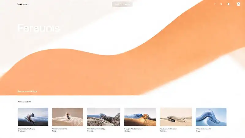 Un portafolio minimalista, visualmente atractivo y claro