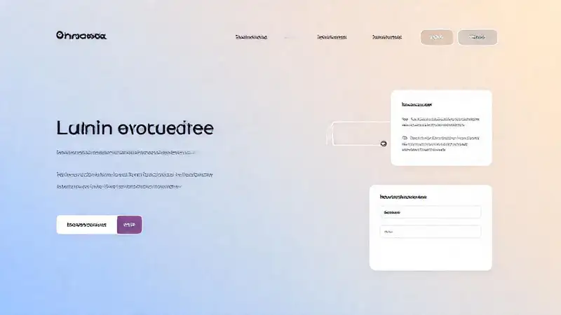 Página de aterrizaje minimalista y moderna