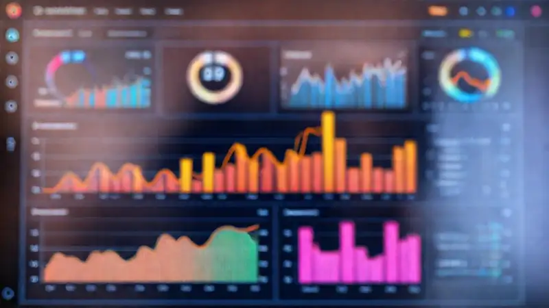 Interfaz digital analítica visualmente clara