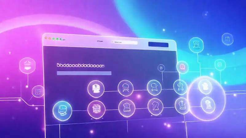 Interfaz digital moderna y conceptualmente brillante