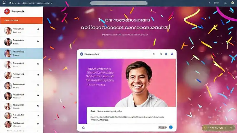 Interfaz digital atractiva y colorida