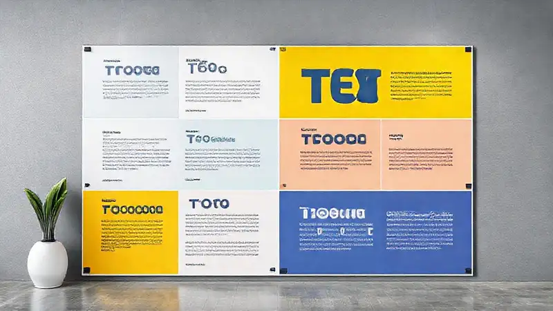 Un póster tipográfico moderno y vibrante