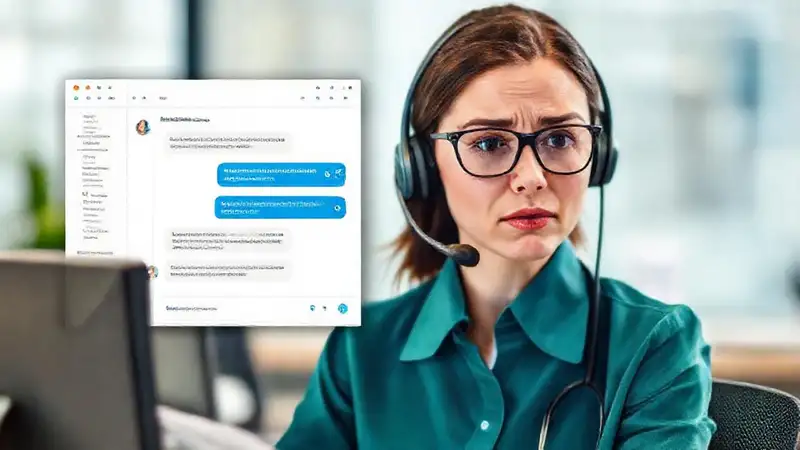 Resolución calmada en chat técnico
