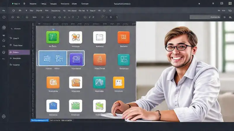 Tutorial de iconos drag-and-drop visual