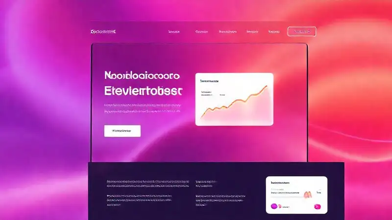 Mockup web elegante y moderno brilla