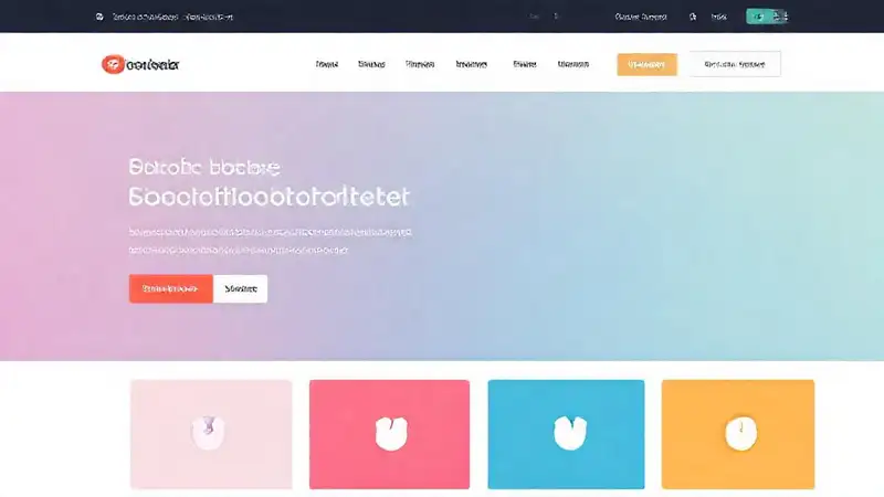 Interfaz web moderna con diseño limpio