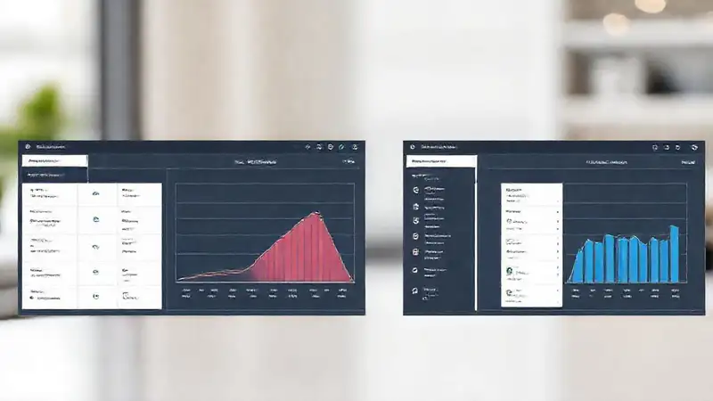 Presenta comparaciones visuales profesionales y limpias