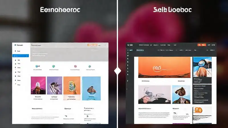 Comparación de capturas con diseño limpio
