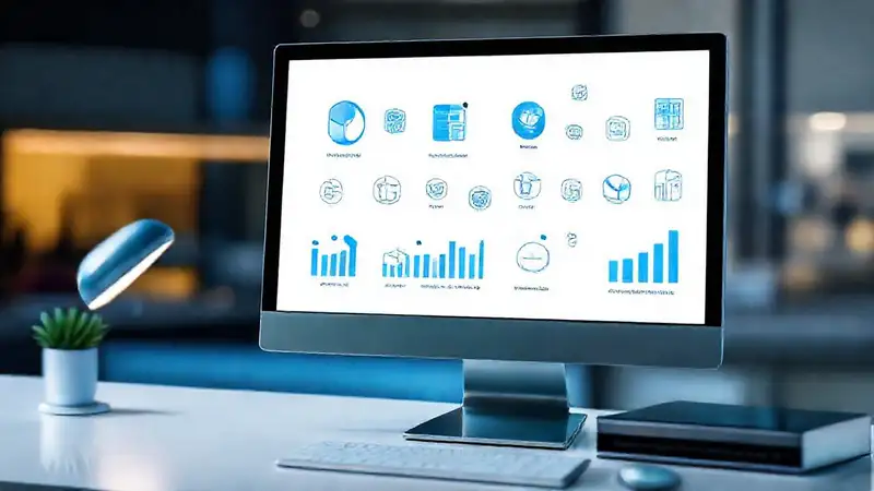 Oficina digital moderna y profesional