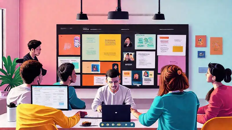 Diseñadores colaboran en un espacio vibrante