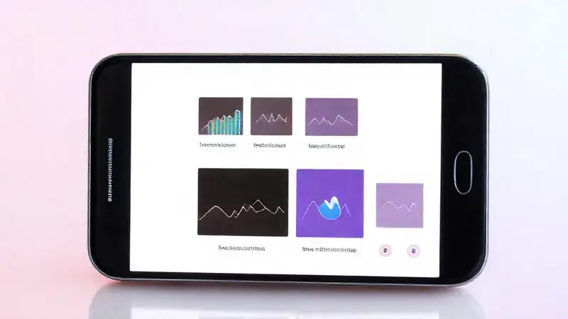 Mockup móvil muestra tamaños visuales diversos