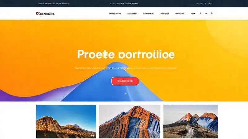 Mockup web profesional, diseño vibrante y limpio