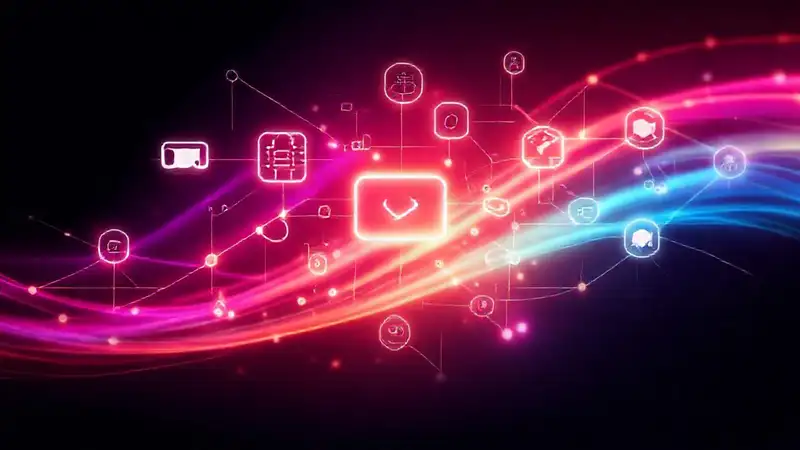 Interfaz digital futurista y elegante
